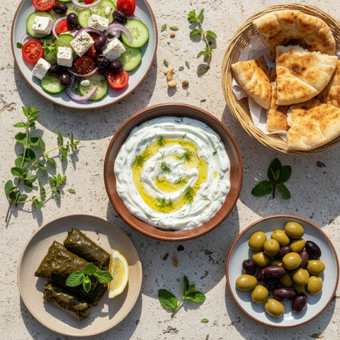 Griechische Mezedes - Antipasti