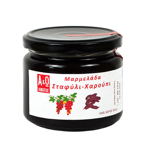 Johannisbrot Gelee 350 g – fruchtiges, natürliches Gelee mit süßlichem Johannisbrotgeschmack, ideal für mediterrane Frühstücke und Desserts.