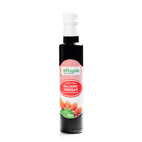 Creta Carob Balsamico-Essig mit Kaktusfeige, 250 g – fruchtig-aromatische Essig-Spezialität aus Kreta mit feiner Süße der Kaktusfeige