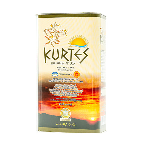 3 Liter Kanister Extra natives Olivenöl von Kurtes PDO Messara. Perfekt für die Bevorratung.