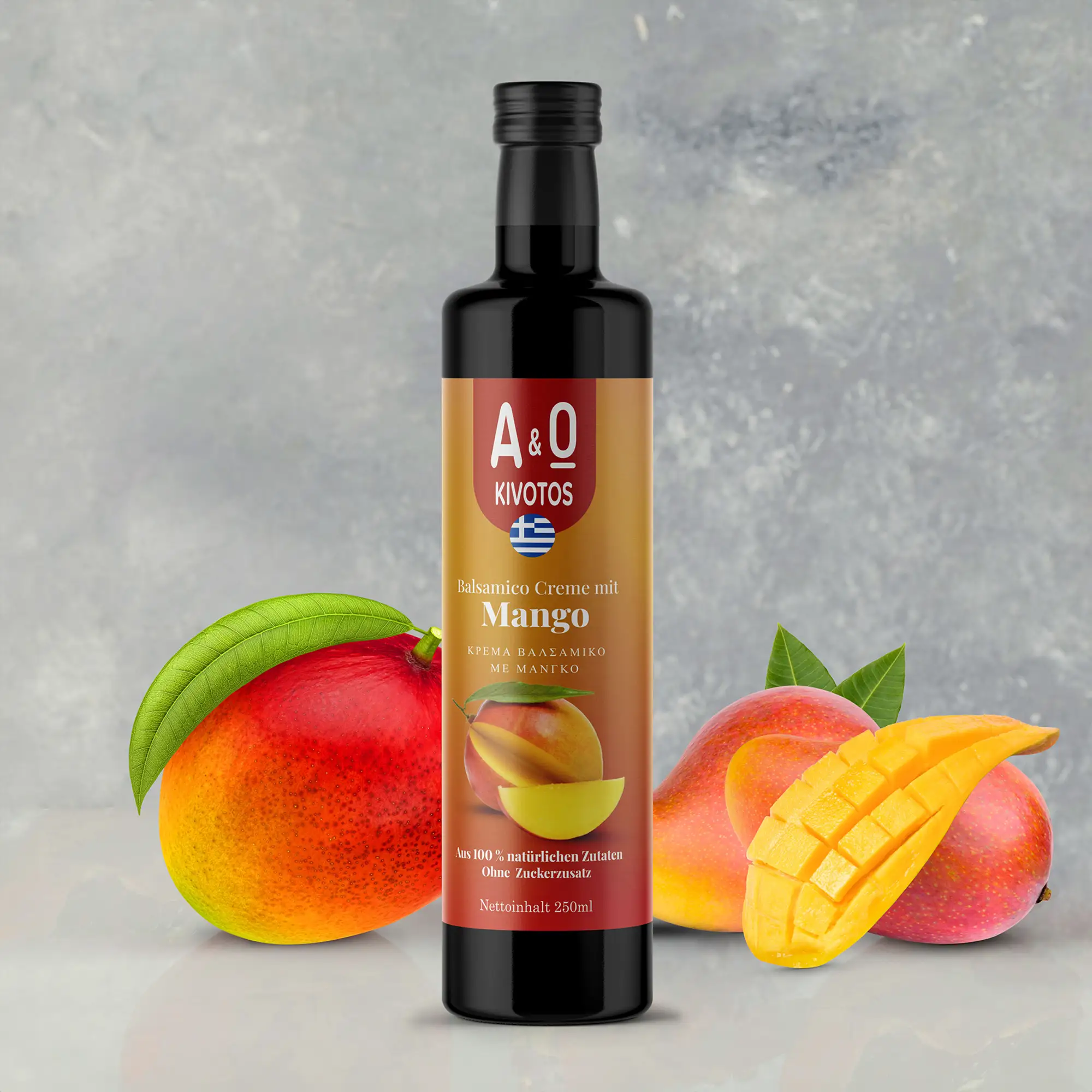 Kretische Balsamico Essig Creme mit Mango