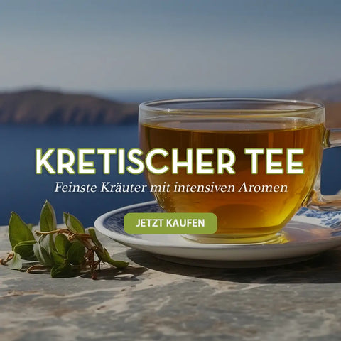 Tasse griechisher Kräutertee - ein echtes Genusserlebnis