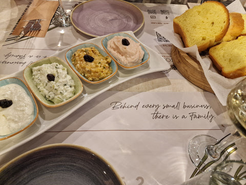 Griechische Mezedes - Antipasti