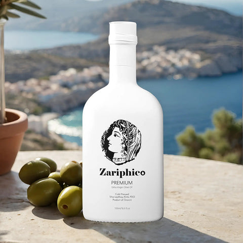 Zariphico Premium Olivenöl, 500 ml – erstklassiges, kaltgepresstes Olivenöl aus Griechenland mit fruchtig-mildem Aroma und feiner Würze
