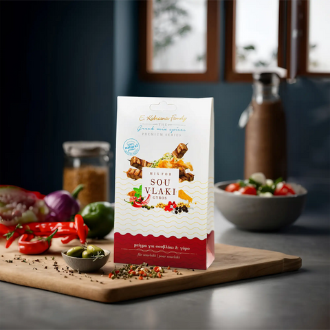Kabrianis Family Gewürzmischung für Souvlaki und Gyros 40 g – aromatische mediterrane Gewürzmischung, perfekt zum Würzen von Souvlaki und Gyros.