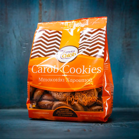 Carob Cookies – knusprige Kekse aus natürlichem Johannisbrotmehl mit fein-aromatischer Süße und mediterranem Charakter
