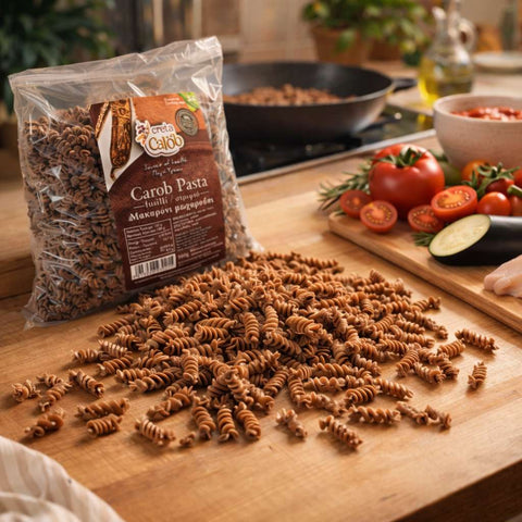 Carob Pasta Fusilli