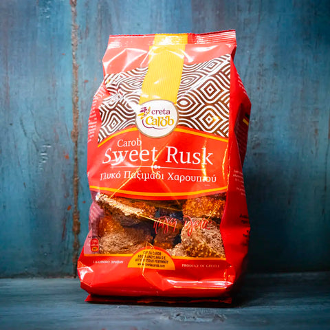 Carob Sweet Rusks, der leckere Snack mit Sesam. 