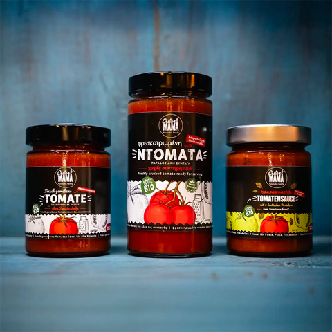 Cretan Mama, unsere Experten für handgemachte BIO Tomatenprodukte garantiert von Kreta. Mit Liebe gemacht, die zu schmecken ist. 