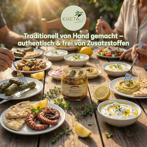 MEZE Genuss Set – Dolmadakia, Zucchiniblüten & Gefüllte Weißkohlblätter
