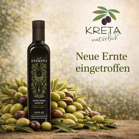 BIO - EFKRATO Extra Natives Olivenöl aus Kreta