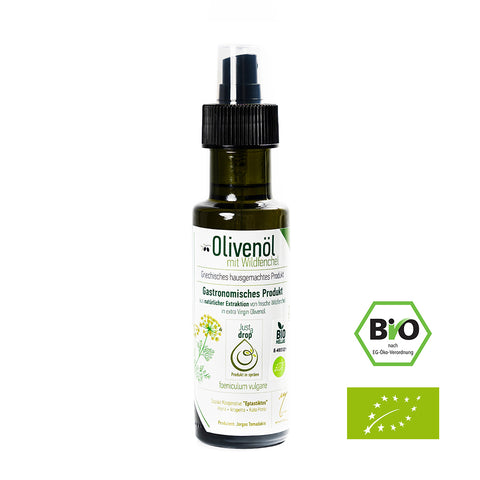 Eptastiktos Just a drop Aromaöl Wildfenchel.  Aromatisch-würziges Wildfenchel-Öl zur Verfeinerung mediterraner Speisen und feiner Dressings.