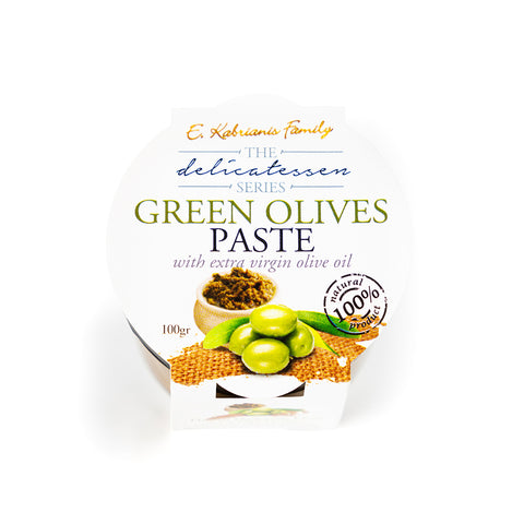 Grüne Oliven-Paste