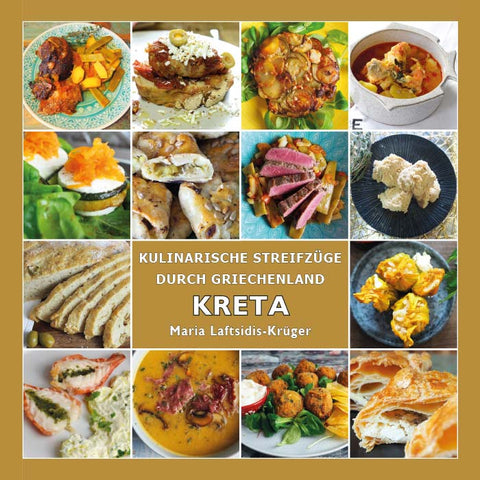 Kochbuch über die Küche Kretas – authentische Rezepte mit traditionellen Zutaten, Olivenöl und Kräutern direkt von der Mittelmeerinsel.