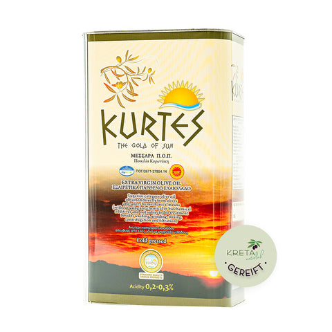 3 Liter Dose Kurtes extra natives Olivenöl gereift. Mit geringen Säurewerten