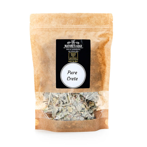 Pure Crete eine Teemischung aus Diktamon, Bergtee, Anis, Rose, Orangenschalen, Orangenaroma