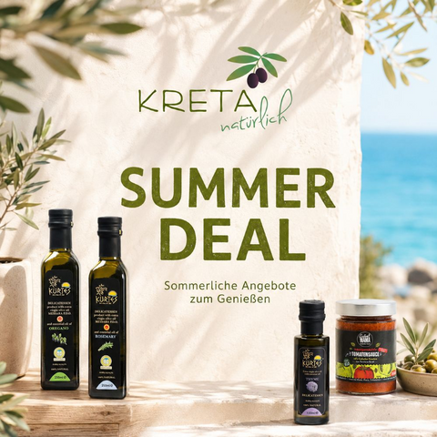 Kurtes Olivenöl Vorteilsset, 2 × 1 Liter + 100 ml Aromaöl gratis