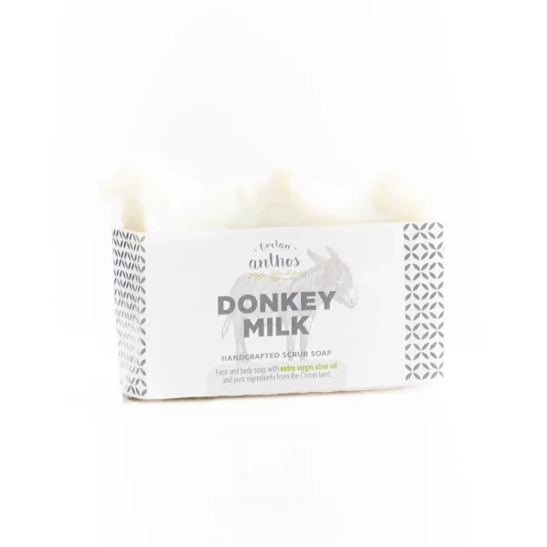 Cretan ANTHOS - Olivenölseife Donkey Milk (Eselsmilch)