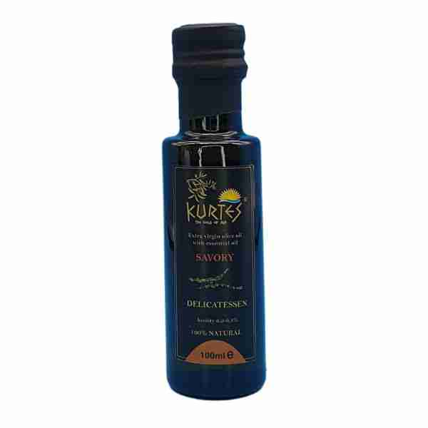 Kurtes Olivenöl mit Savory 100 ml Frontal